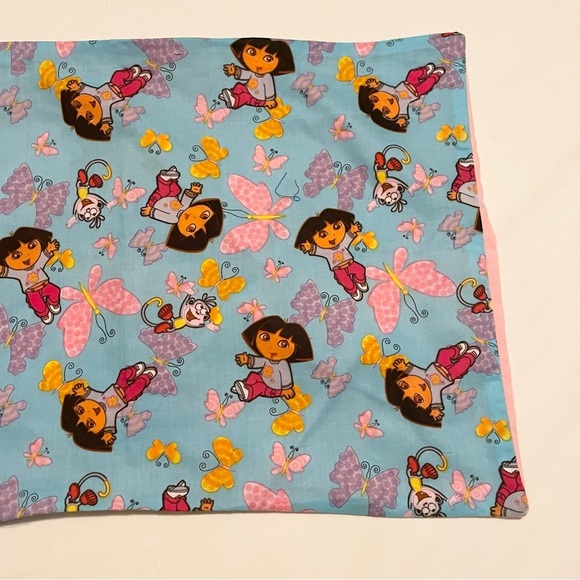 Dora the Explorer Boots Pillowcase Homemade 21” x 13” Pillow Case - Picture 3 of 16